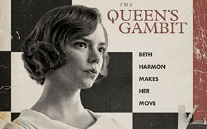 Anya Taylor-Joy as Beth Harmon in an English TV-series `The Queens Gambit`